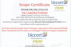 SCOPE CERTIFICATE